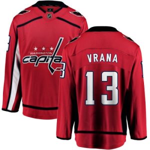 Herren Washington Capitals Eishockey Trikot Jakub Vrana #13 Breakaway Rot Fanatics Branded Heim